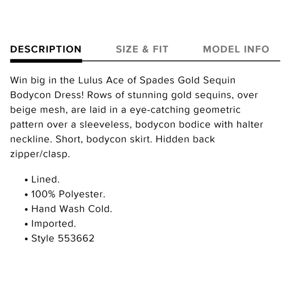 NEW Lulu's New Year's gold sequin bodycon dress - Picture 12 of 14